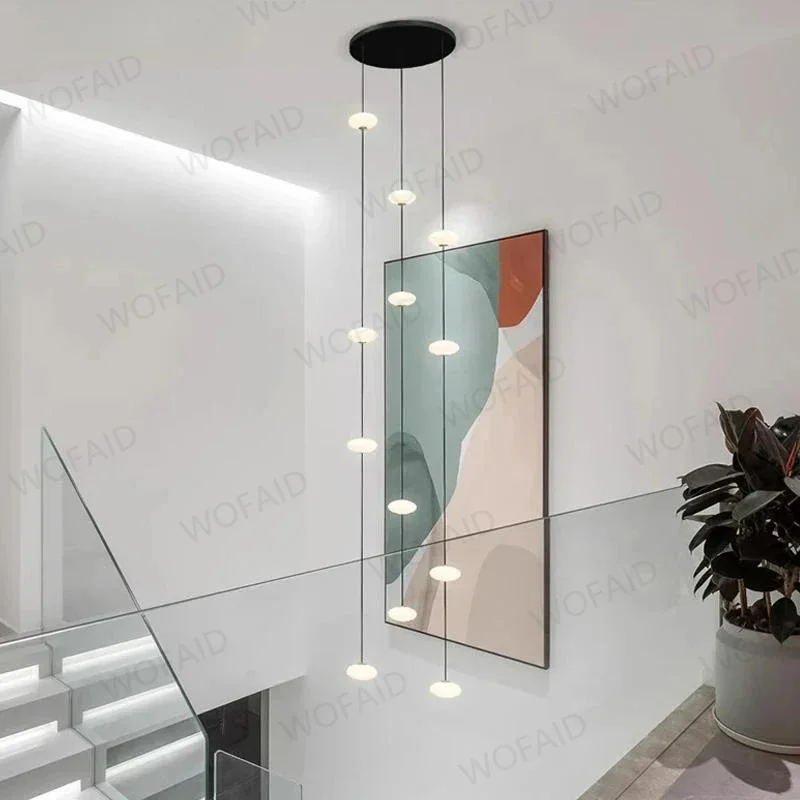 Modern Led Staircase Chandelier Living Room Hanging Light Designer Villa Duplex Building Oval String Attic Pendant Lighting
Modern Led Staircase Chandelier Living Room Hanging Light Designer Villa Duplex Building Oval String Attic Pendant Lighting