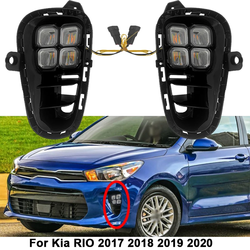 1pair Car LED Daytime Running Lights Fog Lights Lamps Turn Signals For Kia RIO 2017 2018 2019 2020
1pair Car LED Daytime Running Lights Fog Lights Lamps Turn Signals For Kia RIO 2017 2018 2019 2020