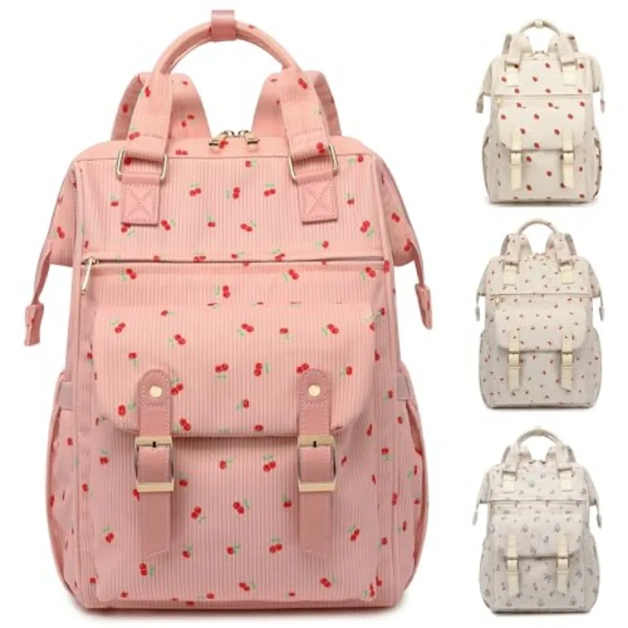 Corduroy Laptop Backpack for Women 15.6 Inch Stylish College School Bookbag, Business Work and Travel Computer Backpacks Cherry
Corduroy Laptop Backpack for Women 15.6 Inch Stylish College School Bookbag, Business Work and Travel Computer Backpacks Cherry