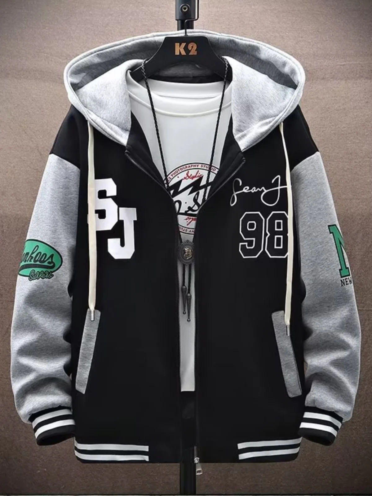 Men's Spring Autumn Cardigan Hoodie Jaet Casual Loose Fit Faion Urban Sle Long Sve Warmth Outerwear Zipper Closure
Men's Spring Autumn Cardigan Hoodie Jaet Casual Loose Fit Faion Urban Sle Long Sve Warmth Outerwear Zipper Closure