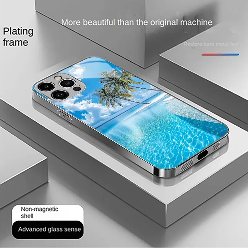 Beach and Palm Tree Landscape Design Phone Case for iPhone 17/16/16ProMax/15/14/13/12ProMax/11/11Pro Anti-drop protection
Beach and Palm Tree Landscape Design Phone Case for iPhone 17/16/16ProMax/15/14/13/12ProMax/11/11Pro Anti-drop protection