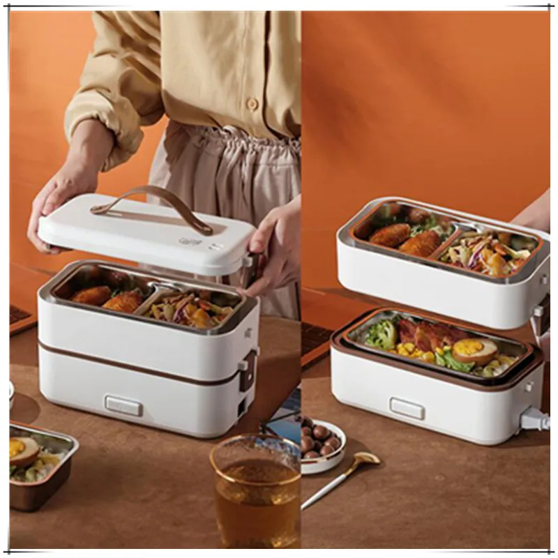 Electric lunch box electric heating thermal insulation steaming hot rice device office workers bento box portable double boiler
Electric lunch box electric heating thermal insulation steaming hot rice device office workers bento box portable double boiler