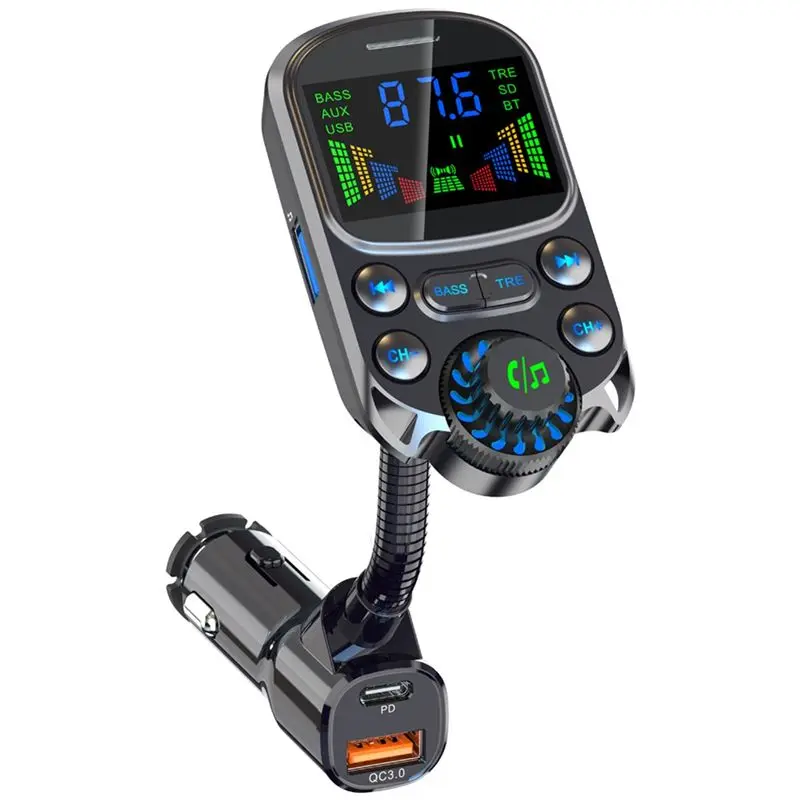 Стабильный Bluetooth-совместимый автомобильный комплект с поддержкой Handsfree, FM-трансмиттером, AUX-аудио, беспроводным MP3-плеером и зарядкой PD QC3.0 (от прикуривателя)
Стабильный Bluetooth-совместимый автомобильный комплект с поддержкой Handsfree, FM-трансмиттером, AUX-аудио, беспроводным MP3-плеером и зарядкой PD QC3.0 (от прикуривателя)
