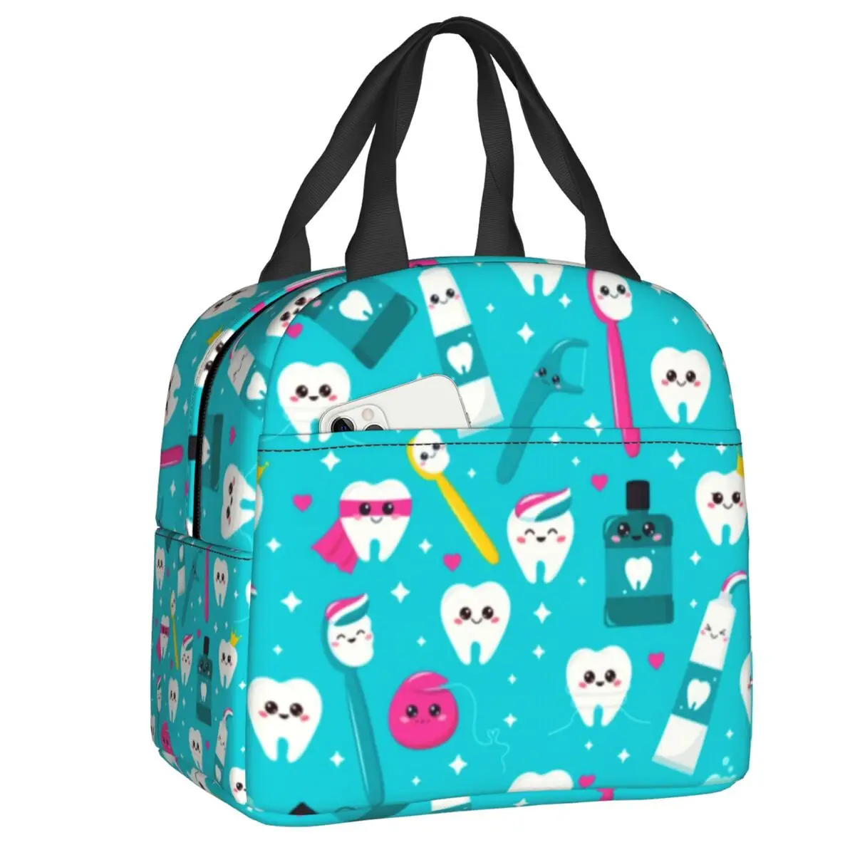 Custom Cute Tooth Dentist Lunch Bags for Women Men Thermal Cooler Insulated Lunch Boxes for Adult Office
Custom Cute Tooth Dentist Lunch Bags for Women Men Thermal Cooler Insulated Lunch Boxes for Adult Office