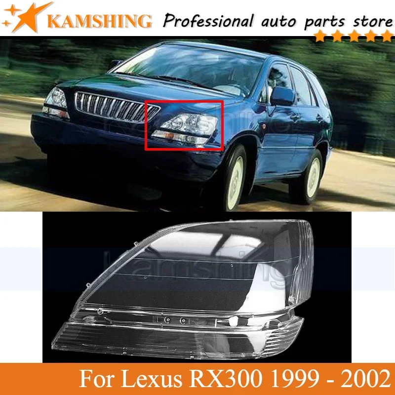 Kamshing Front bumper headlight Cover Car Lampshade For Lexus RX300 1999 2000 2001 2002 head lamp CVOER Case
Kamshing Front bumper headlight Cover Car Lampshade For Lexus RX300 1999 2000 2001 2002 head lamp CVOER Case