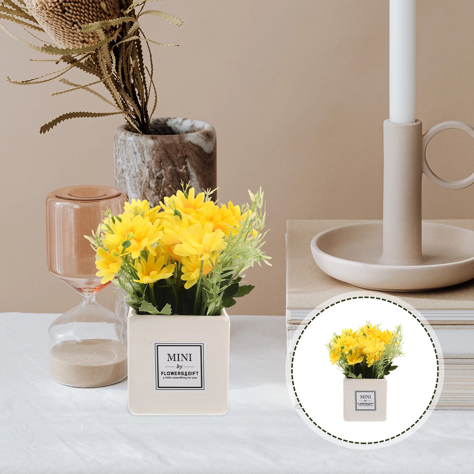 Stylish Artificial Daisy Fake Bonsai Decor For Indoor Outdoor Home Living Room Table Centerpiece Housewarming Gift Faux Plants
Stylish Artificial Daisy Fake Bonsai Decor For Indoor Outdoor Home Living Room Table Centerpiece Housewarming Gift Faux Plants