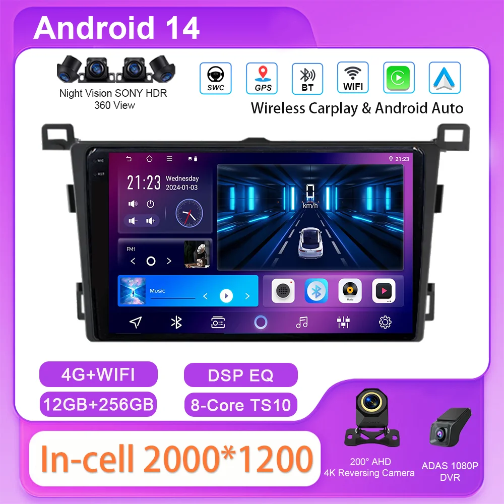 Автомобильный DVD Carplay Android, радио, стерео для Toyota RAV4 RAV 4 XA40 5 XA50 2012-2018, авто GPS-навигация, мультимедийный плеер 2din 4G
Автомобильный DVD Carplay Android, радио, стерео для Toyota RAV4 RAV 4 XA40 5 XA50 2012-2018, авто GPS-навигация, мультимедийный плеер 2din 4G