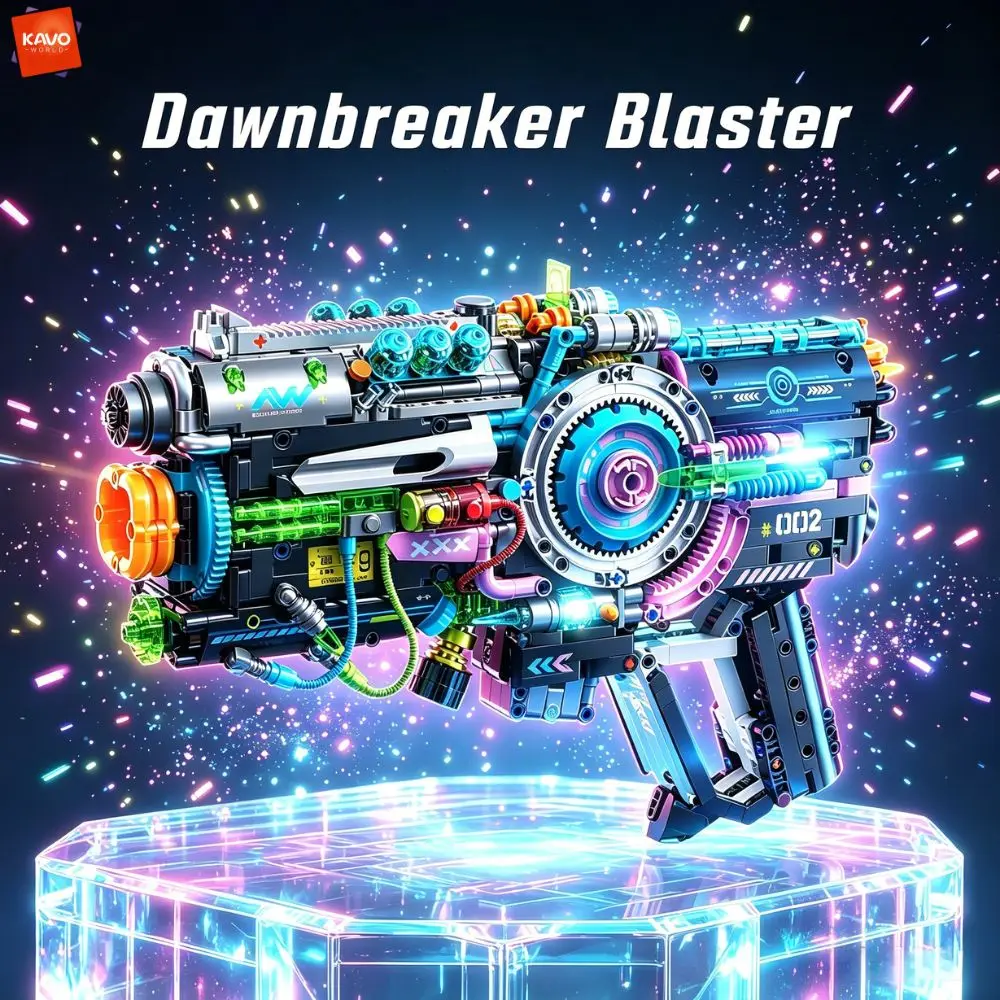 KAVOWORLD 1457PCS Dawnbreaker Brick Blaster Construction Set with LED Light DIY Assembly Toys Mechanical Bricks for Boys Adults
KAVOWORLD 1457PCS Dawnbreaker Brick Blaster Construction Set with LED Light DIY Assembly Toys Mechanical Bricks for Boys Adults