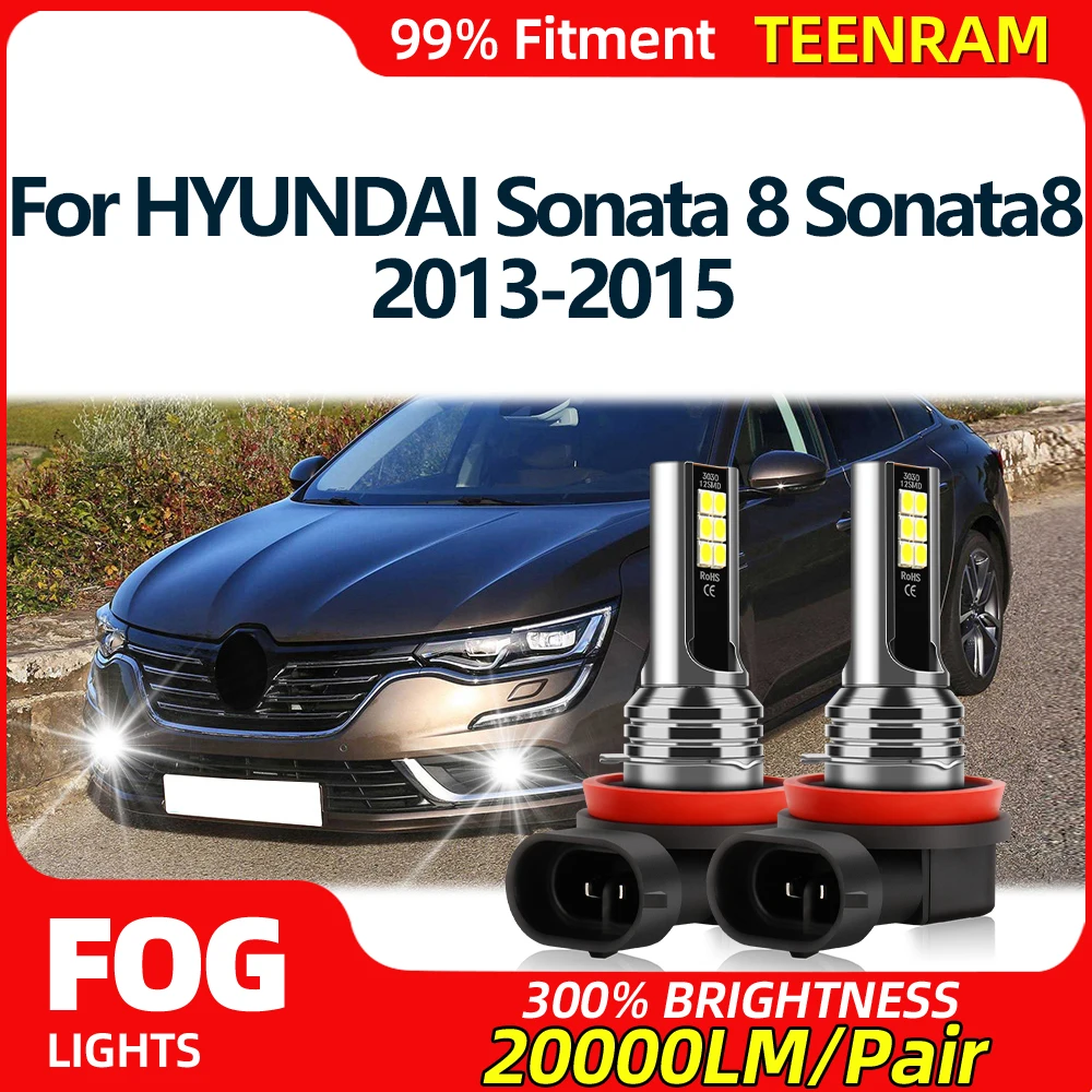 20000LM H8 H9 H11 LED Car Fog Lamps 6000K White Fog Lights 12V Plug And Play For HYUNDAI Sonata 8 Sonata8 2013 2014 2015
20000LM H8 H9 H11 LED Car Fog Lamps 6000K White Fog Lights 12V Plug And Play For HYUNDAI Sonata 8 Sonata8 2013 2014 2015
