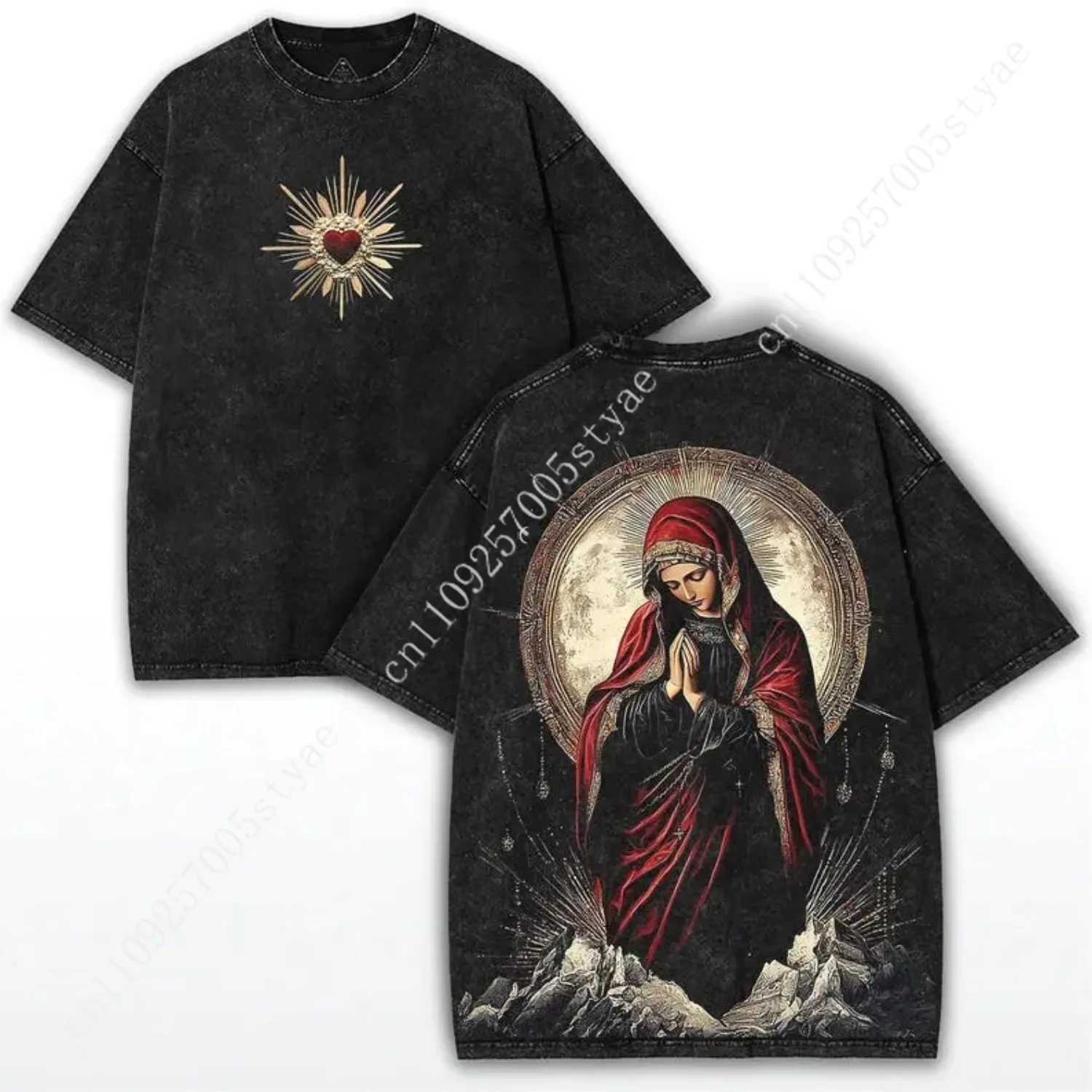 valentine shirts Sacred Heart Virgin Mary Oversized Tee: Vintage Washed Black Faithcore Shirt
valentine shirts Sacred Heart Virgin Mary Oversized Tee: Vintage Washed Black Faithcore Shirt