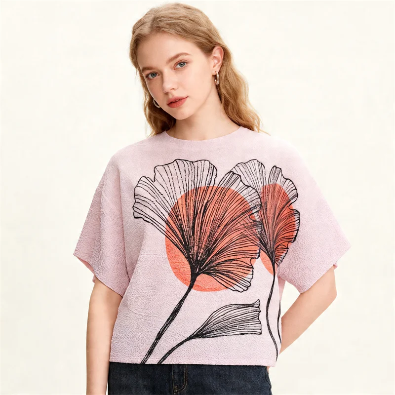 Miyake Causal Women's T-Shirt Pleated O-Neck Short Sleeved Flowers Printed Pullover Tops 2026 Spring New Fashion
Miyake Causal Women's T-Shirt Pleated O-Neck Short Sleeved Flowers Printed Pullover Tops 2026 Spring New Fashion