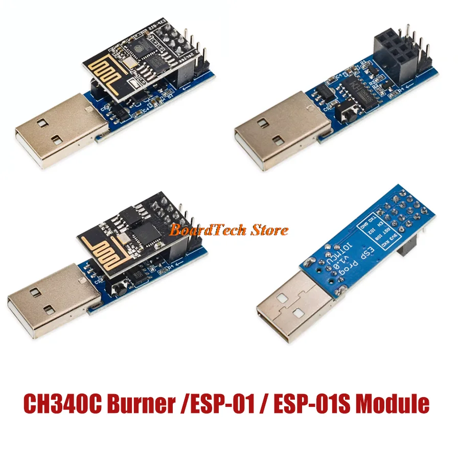 CH340C USB ESP8266 ESP-01 ESP01S Prog WIFI Downloader Module Developent Board for Arduino Programmer Adapter
CH340C USB ESP8266 ESP-01 ESP01S Prog WIFI Downloader Module Developent Board for Arduino Programmer Adapter