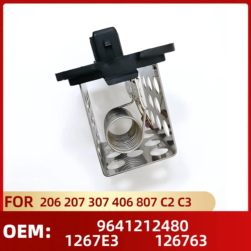 1267E3 Blower Radiator Fan Motor Relay Resistor 0.8 Ohm 126763 9641212480 for Peugeot 206 207 307 406 807 Citroen C2 C3 Xsara
1267E3 Blower Radiator Fan Motor Relay Resistor 0.8 Ohm 126763 9641212480 for Peugeot 206 207 307 406 807 Citroen C2 C3 Xsara