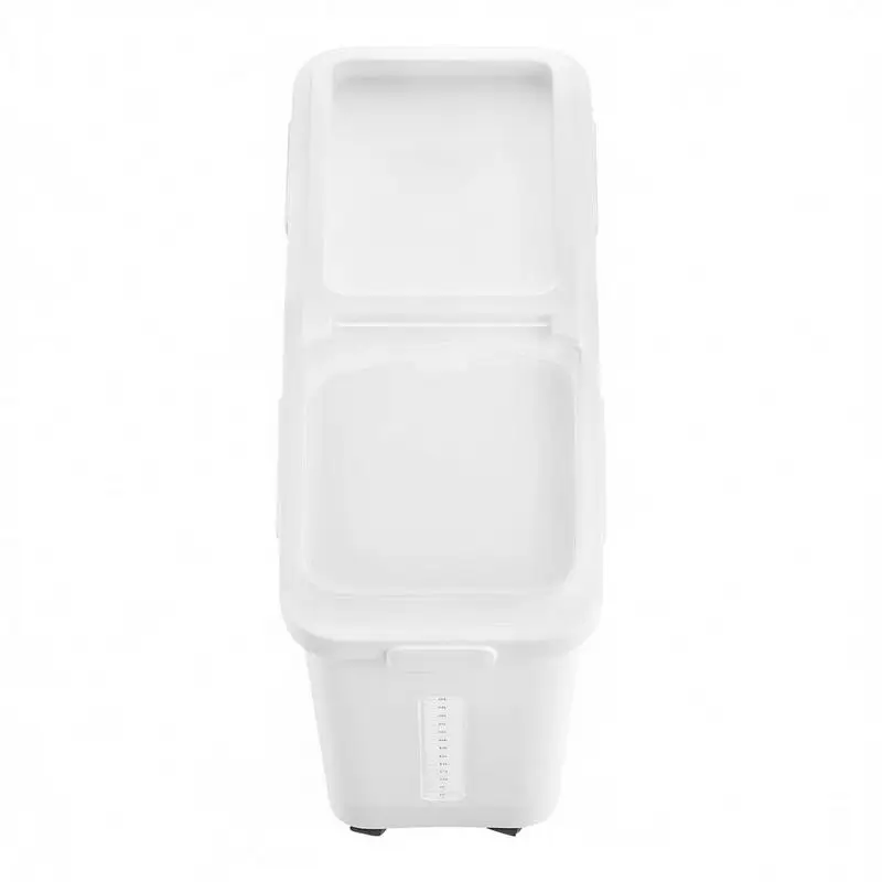 Bulk Storage Bin 11.4Gallon/50L For Kitchen Pantry Pet Feeding Commercial Bakery, Large Airtight Lid Wheels Scoop Scale Line Grain Cereal Flour Dog Food Container 1 Pack
Bulk Storage Bin 11.4Gallon/50L For Kitchen Pantry Pet Feeding Commercial Bakery, Large Airtight Lid Wheels Scoop Scale Line Grain Cereal Flour Dog Food Container 1 Pack