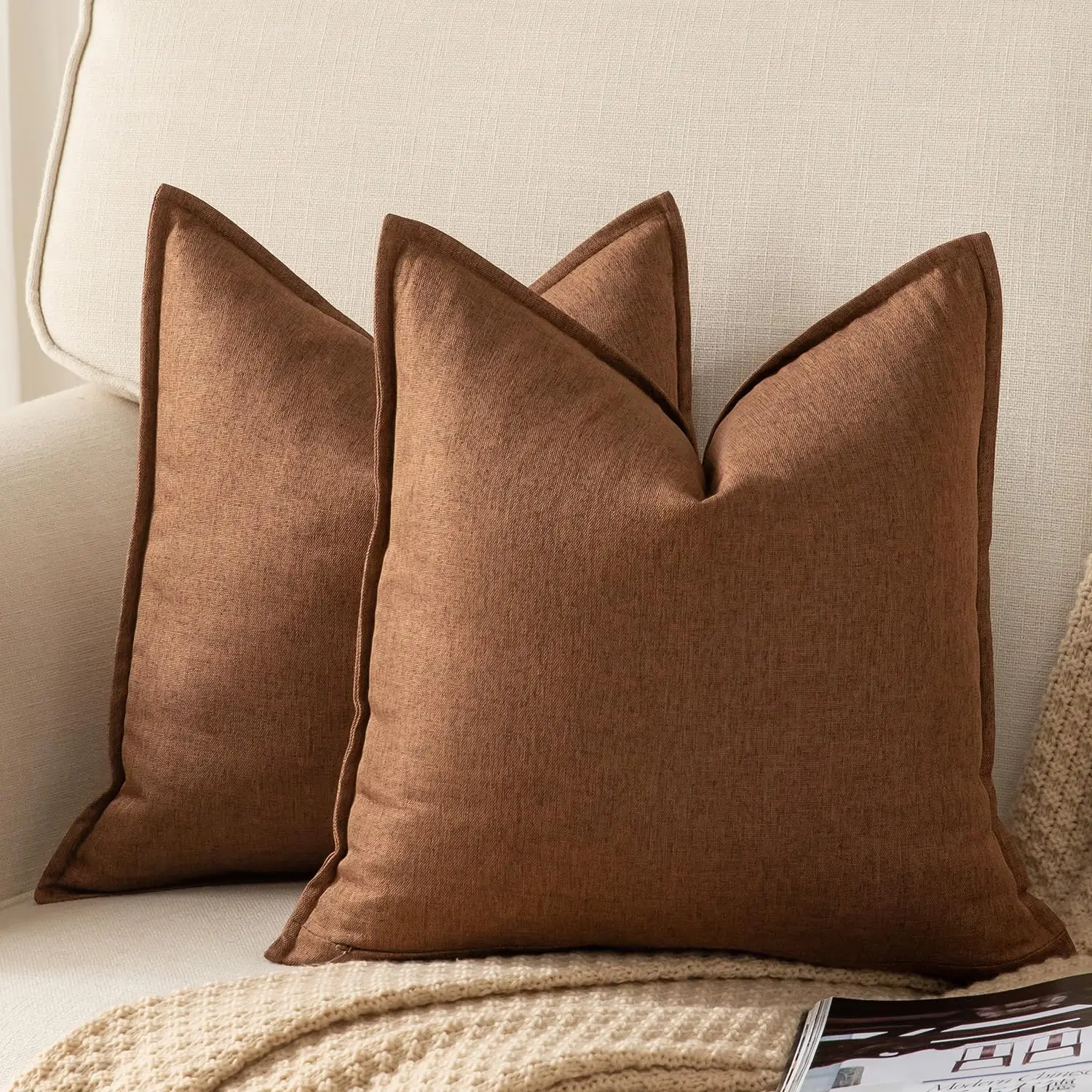Pa Of 2 Decorative Linen Soild Throw Pillow Covers Farmhouse Neutral Cushion Covers Pillowcase For Chair Couch Sofa Bedroom
Pa Of 2 Decorative Linen Soild Throw Pillow Covers Farmhouse Neutral Cushion Covers Pillowcase For Chair Couch Sofa Bedroom