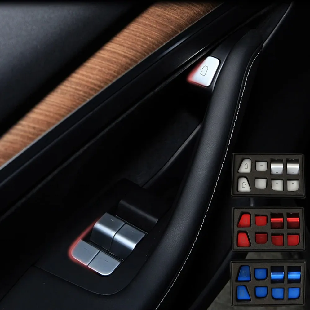 Car Button Cover Set For Tesla Model 3 Model Y 2021 2022 Anti-Scratch ABS Stickers Window Lift Switch Decor Accessories
Car Button Cover Set For Tesla Model 3 Model Y 2021 2022 Anti-Scratch ABS Stickers Window Lift Switch Decor Accessories