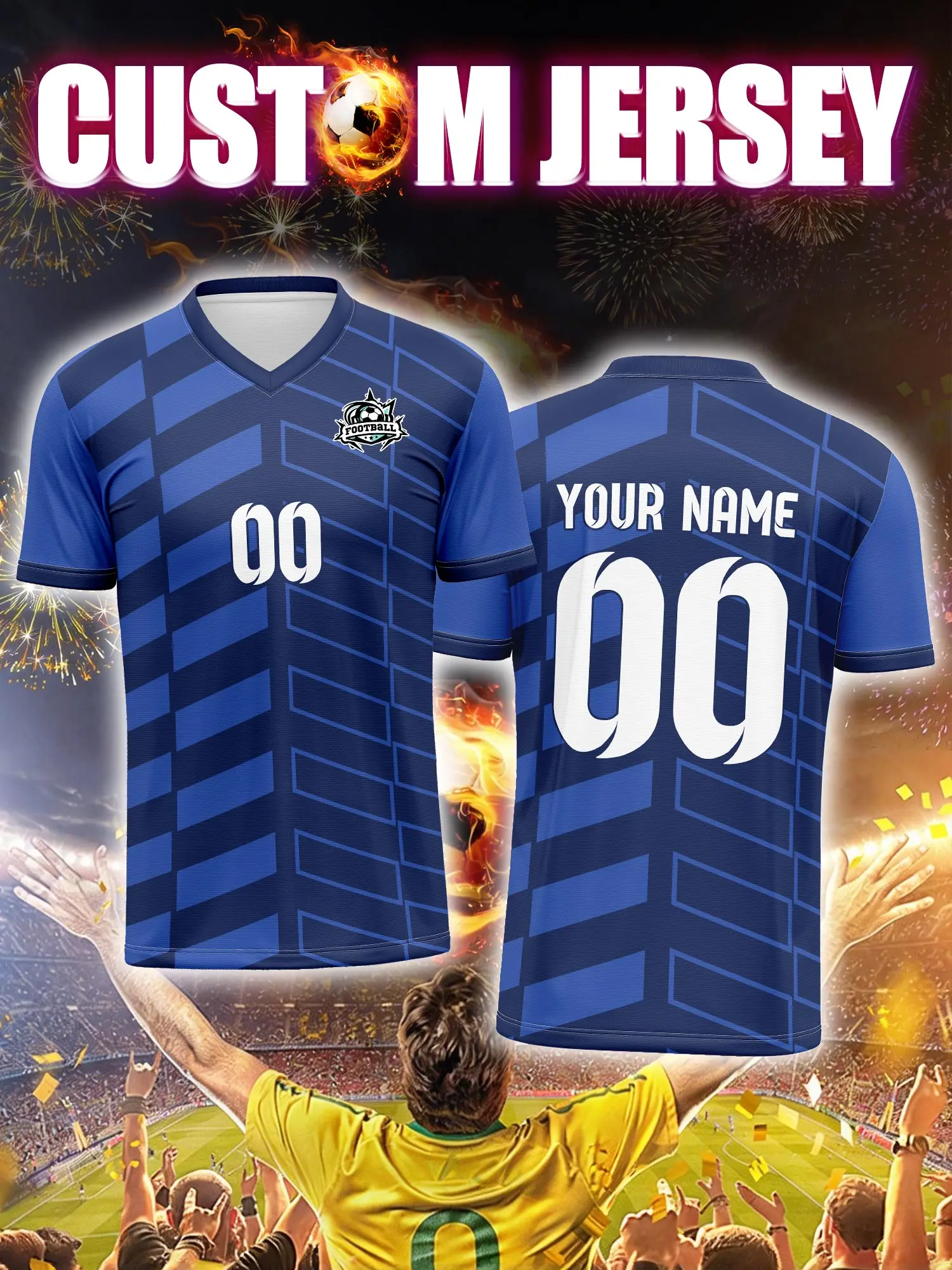 Футболка-джерси унисекс 2026 с V-образным вырезом для взрослых и детей, с индивидуальным именем и номером, быстрая индивидуальная печать, модная, сублимационная печать
Футболка-джерси унисекс 2026 с V-образным вырезом для взрослых и детей, с индивидуальным именем и номером, быстрая индивидуальная печать, модная, сублимационная печать