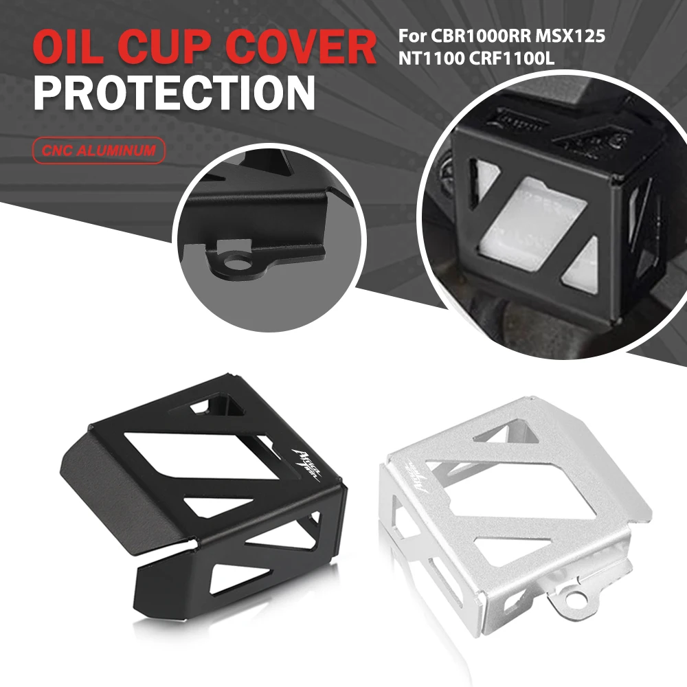 Oil Cup Guard For Honda CBR1000RR GROM MSX125 NT1100 CRF1100L Accessories Rear Brake Fluid Reservoir Guard Cover Protector
Oil Cup Guard For Honda CBR1000RR GROM MSX125 NT1100 CRF1100L Accessories Rear Brake Fluid Reservoir Guard Cover Protector