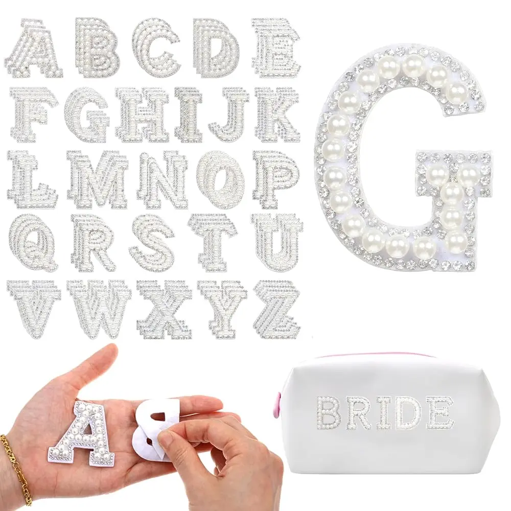 78 Pcs Pearl Iron On Letter Patches, Pearl Iron on Letters for Clothing, Rhinestone Iron-on Patch A to Z Letters, White Lette
78 Pcs Pearl Iron On Letter Patches, Pearl Iron on Letters for Clothing, Rhinestone Iron-on Patch A to Z Letters, White Lette