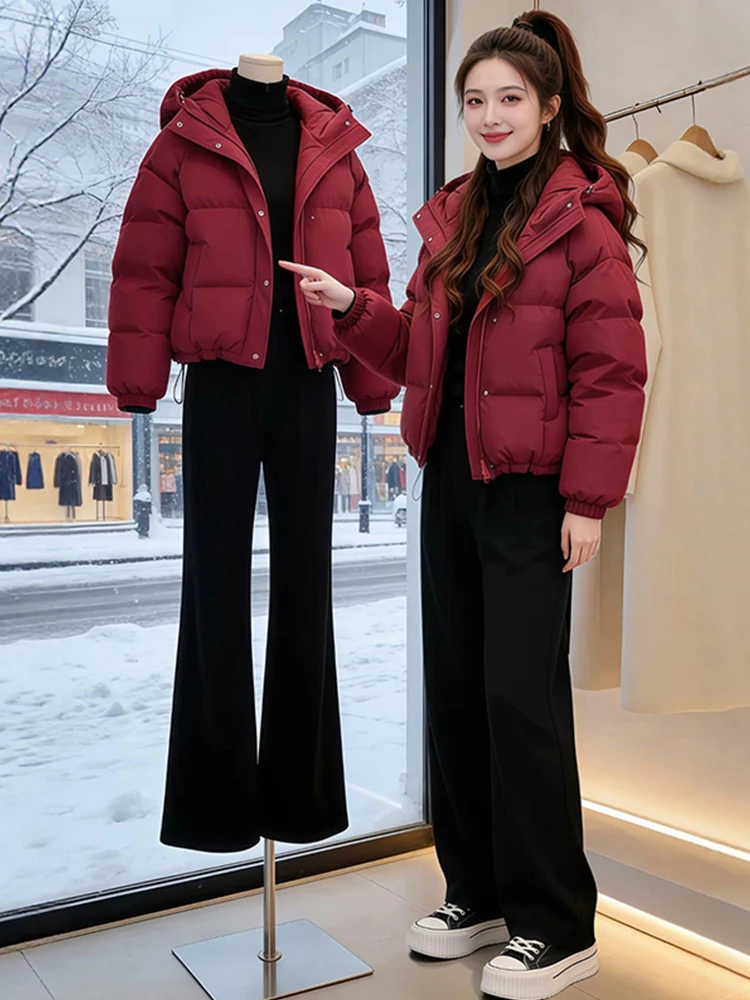 Утепленная пушистая куртка с капюшоном для женщин, зимнее пальто с теплой флисовой подкладкой, свободный крой, верхняя одежда для повседневной носки, корейский стиль
Утепленная пушистая куртка с капюшоном для женщин, зимнее пальто с теплой флисовой подкладкой, свободный крой, верхняя одежда для повседневной носки, корейский стиль