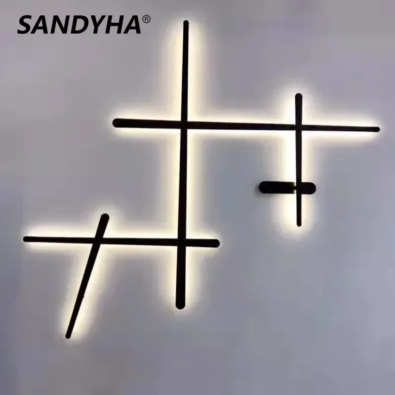 SANDYHA Nordic Wall Lamp Line Design Background Light for Bedroom Living Room Bedside Home Decor LED Lighting Fixture Lamparas
SANDYHA Nordic Wall Lamp Line Design Background Light for Bedroom Living Room Bedside Home Decor LED Lighting Fixture Lamparas