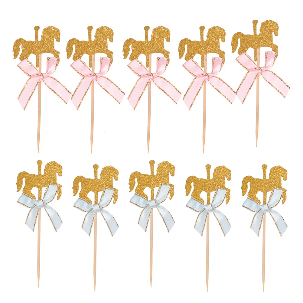 40Pcs Carousel Horse Cake Topper Practical Wedding Shower Party Cake Ornament Baking Topper Dessert Decor
40Pcs Carousel Horse Cake Topper Practical Wedding Shower Party Cake Ornament Baking Topper Dessert Decor
