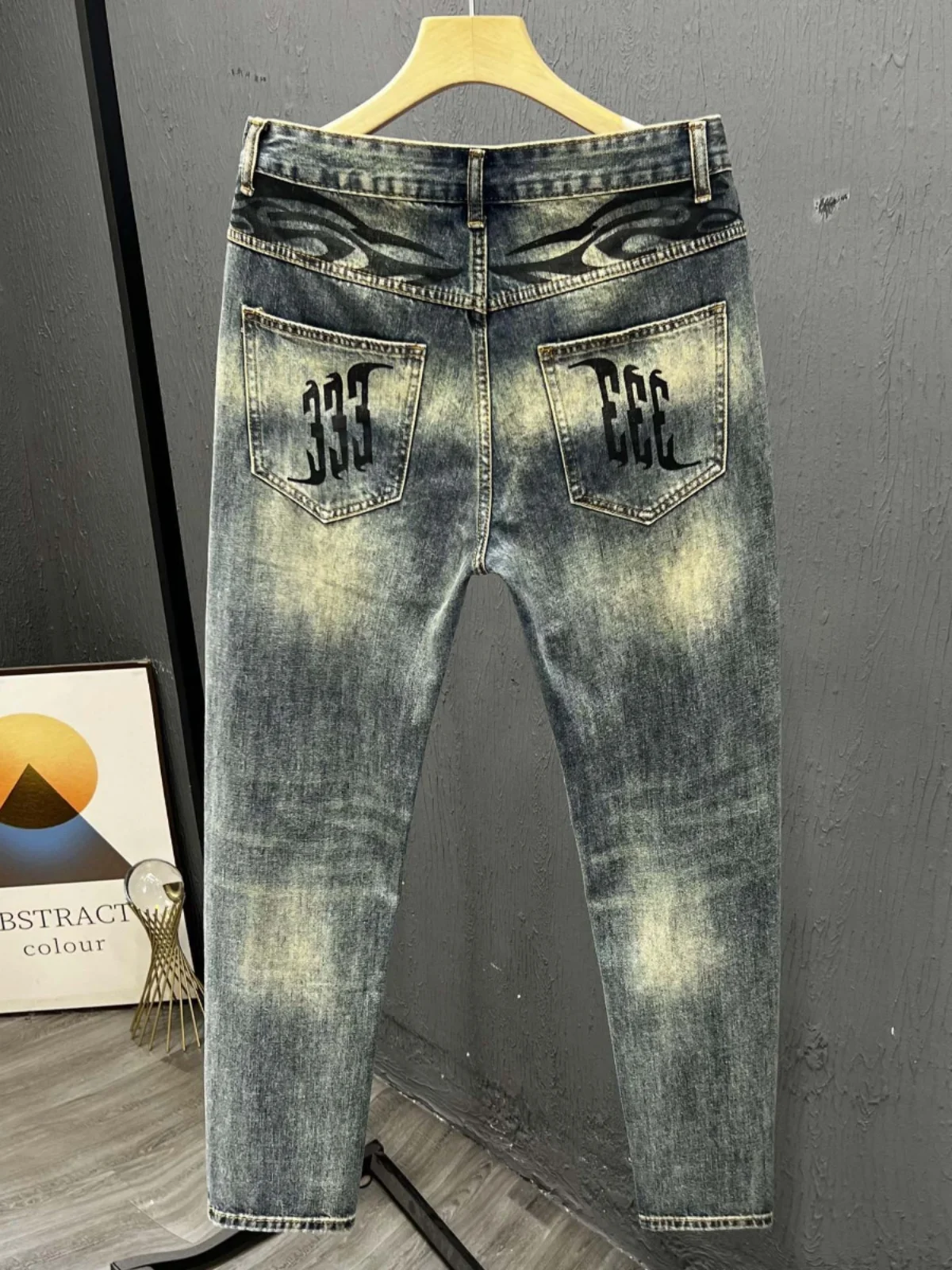 Модные эластичные мужские джинсы со средней посадкой из хлопкового стрейч-денима, молодежные летние прямые брюки с узкими штанинами длиной 7/8
Модные эластичные мужские джинсы со средней посадкой из хлопкового стрейч-денима, молодежные летние прямые брюки с узкими штанинами длиной 7/8