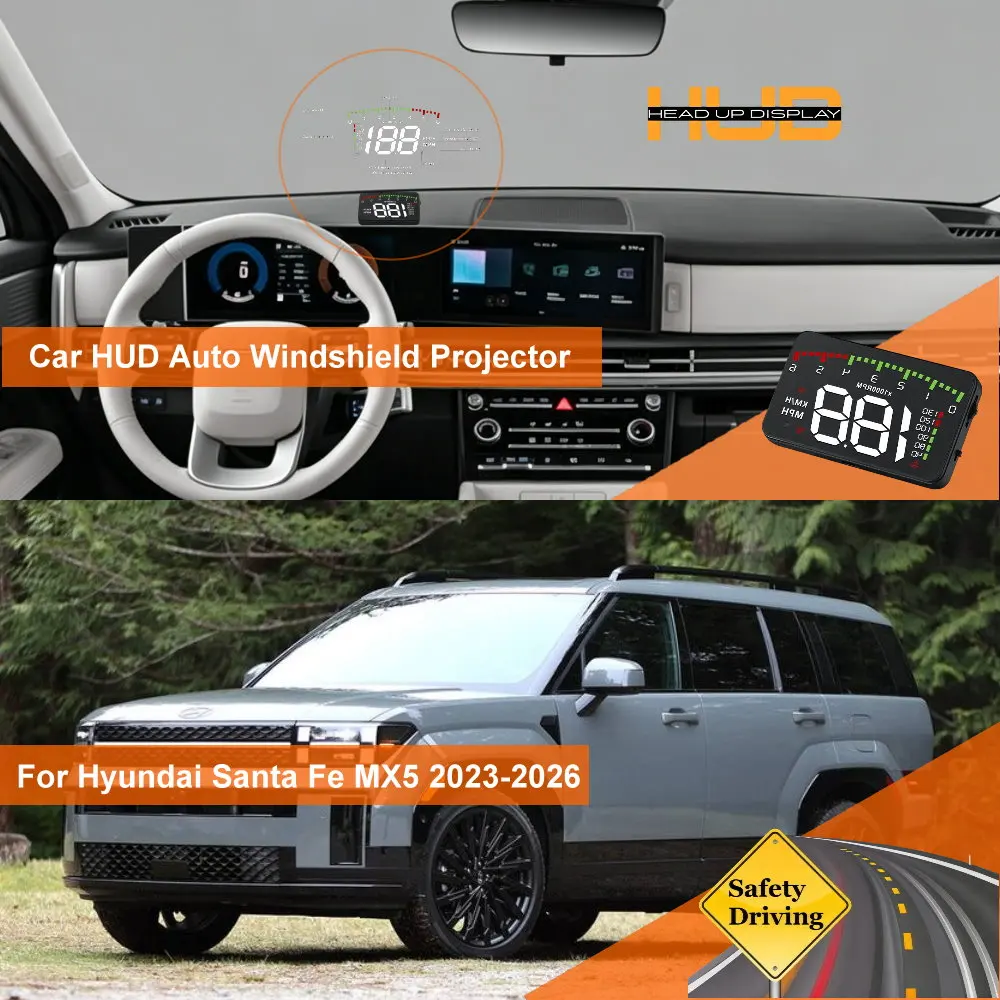 Car Head Up Display HUD For Hyundai Santa Fe DM/NC 2012-2018 TM 2018-2023 MX5 2023-2026 Auto Windshield Projector Accessories
Car Head Up Display HUD For Hyundai Santa Fe DM/NC 2012-2018 TM 2018-2023 MX5 2023-2026 Auto Windshield Projector Accessories
