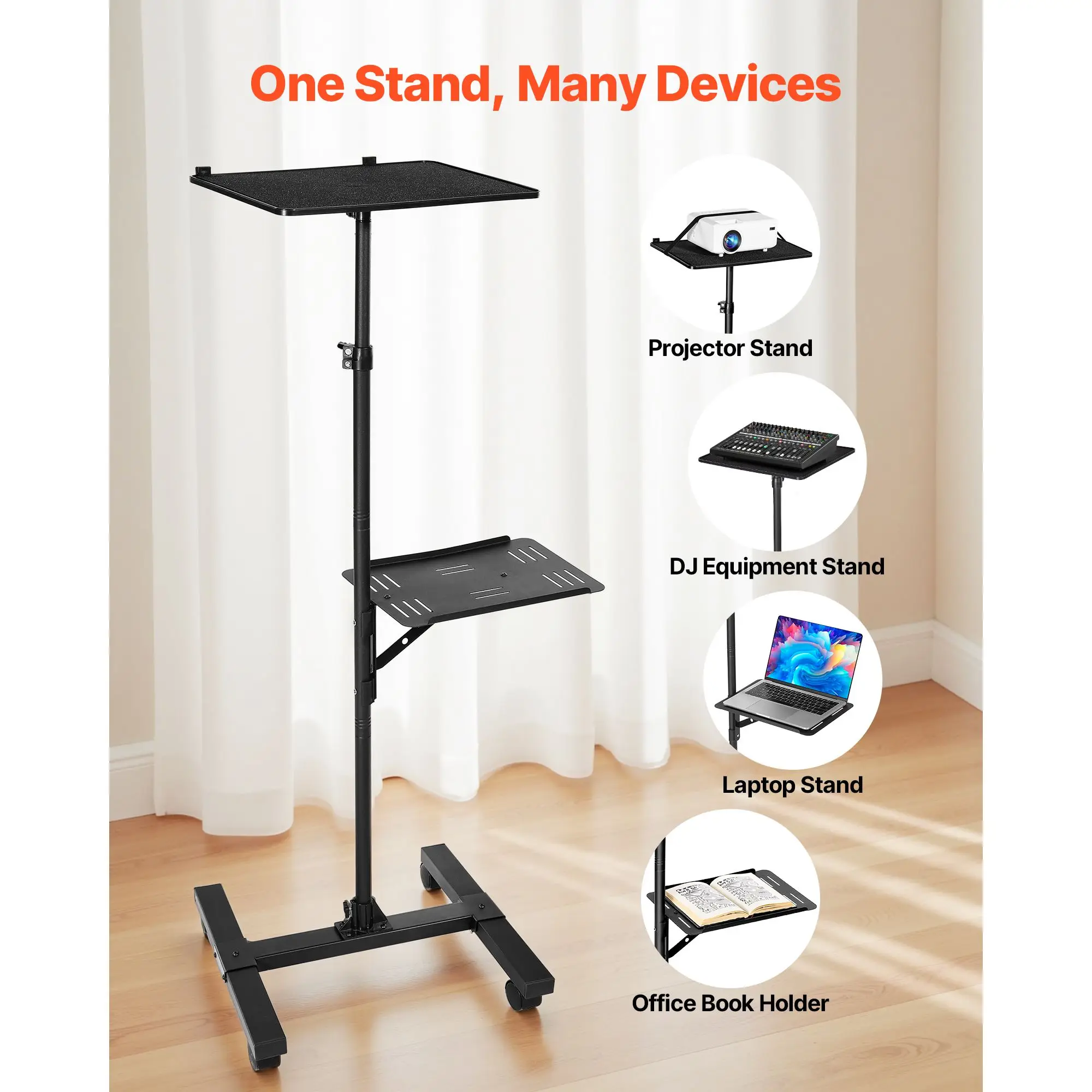 Projector Stand, 2 Shelves Laptop Floor Stand, Projector Stands Table with Adjustable Height 33.86 to 53.54 inch, I-Beam Frame Projectors Stands Tripod for Meetings, Outdoor Movies, Video Stand
Projector Stand, 2 Shelves Laptop Floor Stand, Projector Stands Table with Adjustable Height 33.86 to 53.54 inch, I-Beam Frame Projectors Stands Tripod for Meetings, Outdoor Movies, Video Stand