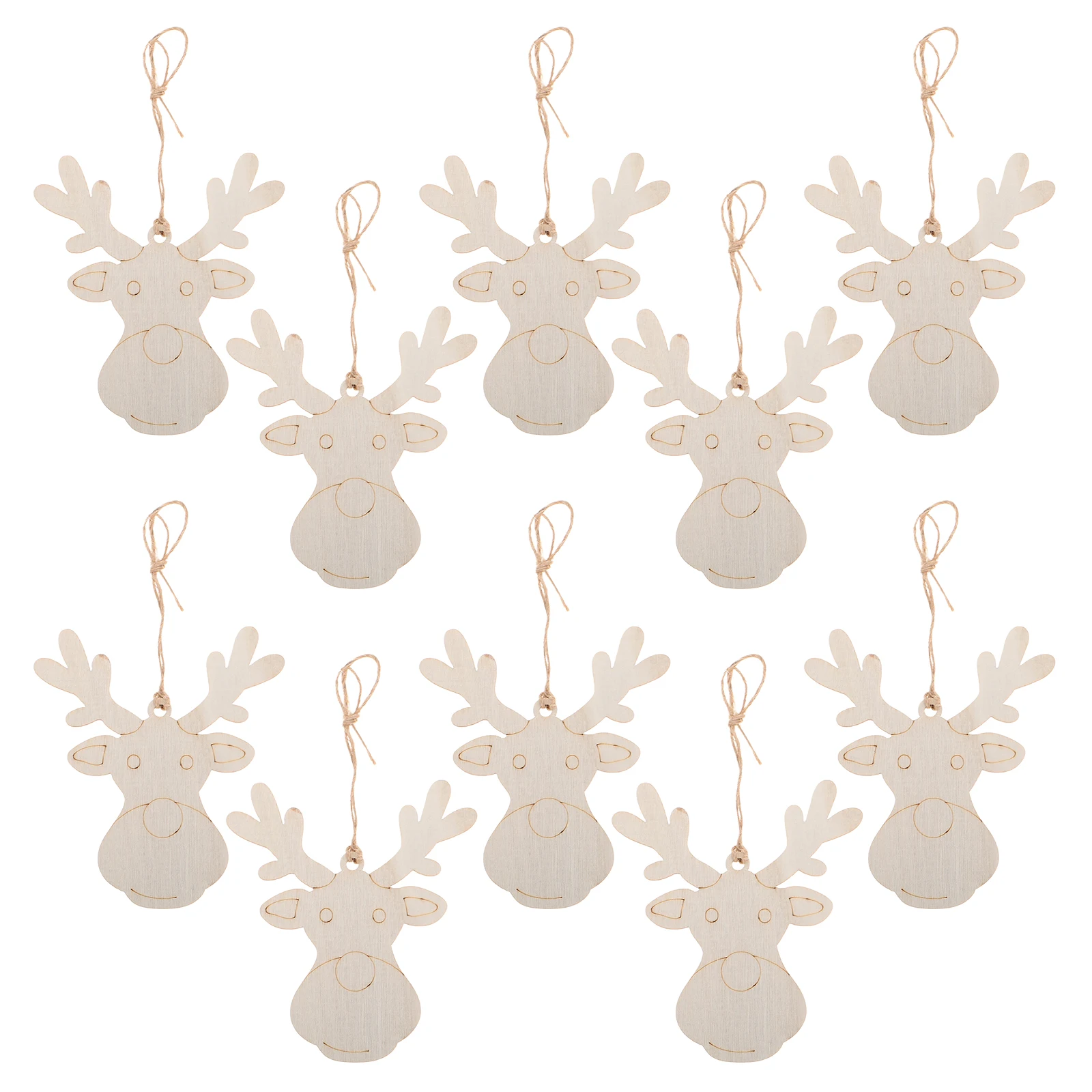20pcs Wooden Hanging Pendants Christmas Decorations Reindeer Ornaments Craft Supplies DIY Paintable Tree Embellishments
20pcs Wooden Hanging Pendants Christmas Decorations Reindeer Ornaments Craft Supplies DIY Paintable Tree Embellishments
