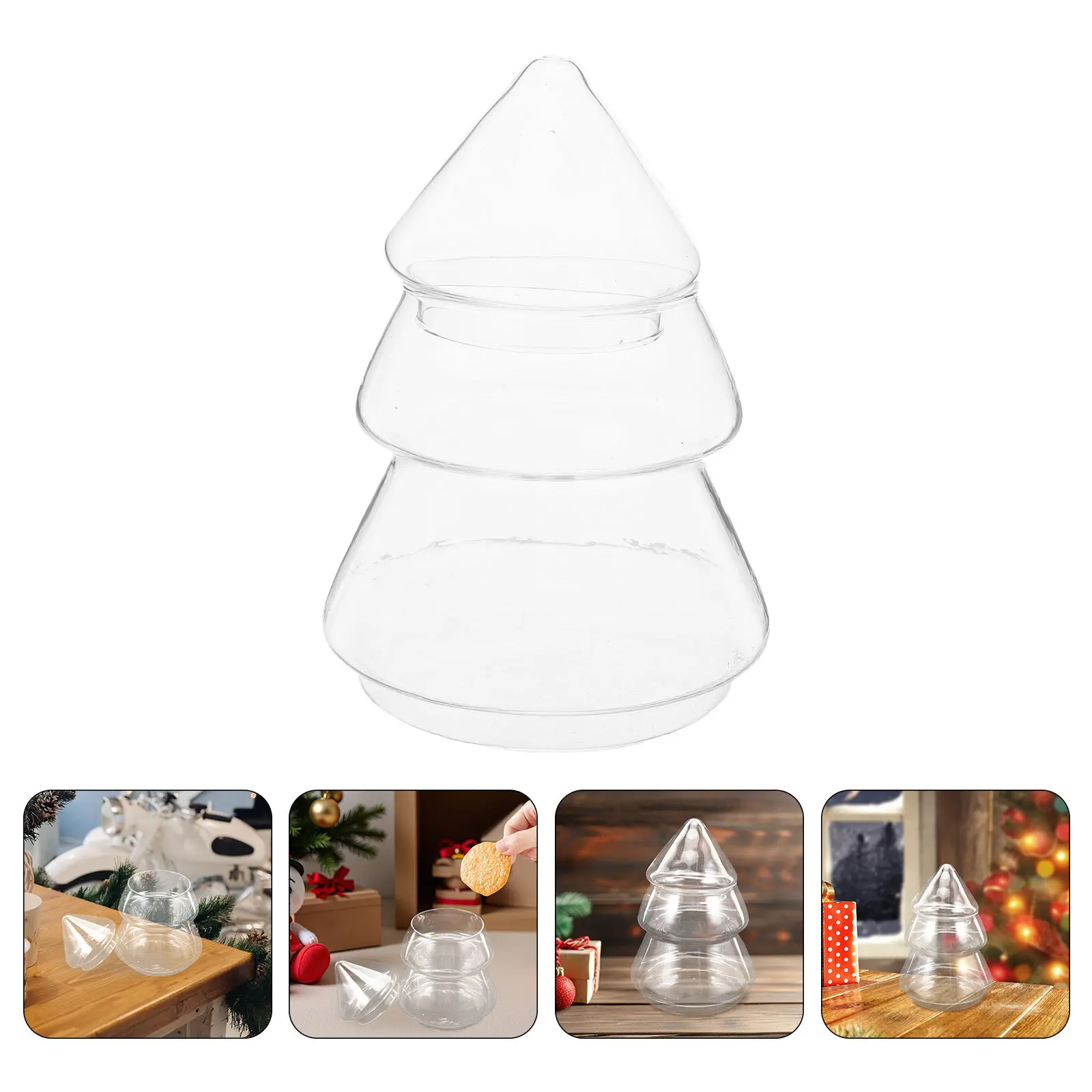 Glass Christams Candy Jar Christmas Decoration Food Storage Covered Snack Cookie Container
Glass Christams Candy Jar Christmas Decoration Food Storage Covered Snack Cookie Container