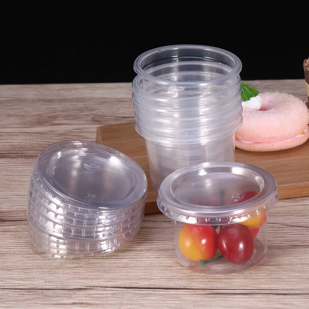 100 Pcs Jelly Cup Dessert Cups Plastic Glass Disposable Bowl Lid of Yogurt Mousses Portion Coffee
100 Pcs Jelly Cup Dessert Cups Plastic Glass Disposable Bowl Lid of Yogurt Mousses Portion Coffee