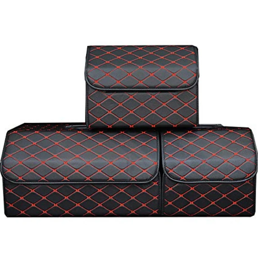 Car Truck Organizer with Cover/ingle Platic Handle, Heavy Duty PU Leather Portable Cargo torage Box eat Back Container Foldable
Car Truck Organizer with Cover/ingle Platic Handle, Heavy Duty PU Leather Portable Cargo torage Box eat Back Container Foldable