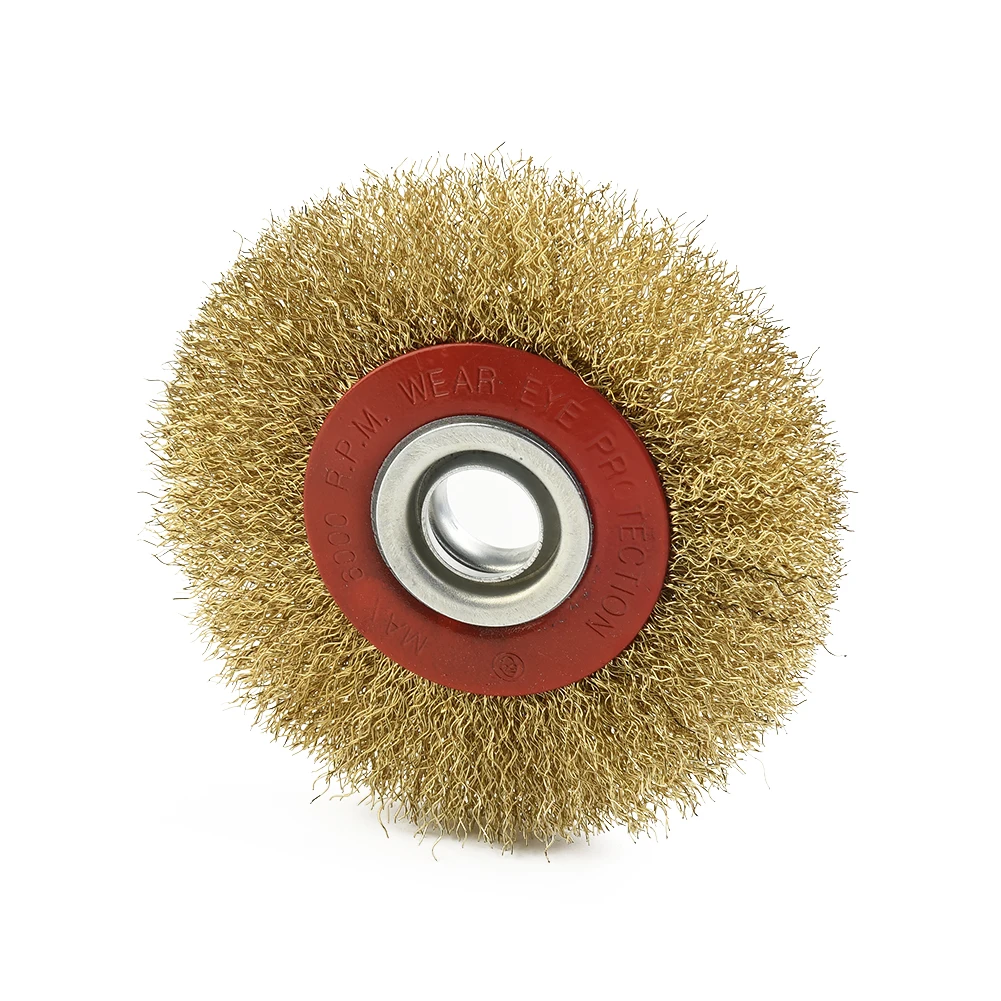 For portable tools Wire Brush Stainless Steel Grinder Deburring Descaling Round Steel Wheel Bench Brass Plated
For portable tools Wire Brush Stainless Steel Grinder Deburring Descaling Round Steel Wheel Bench Brass Plated