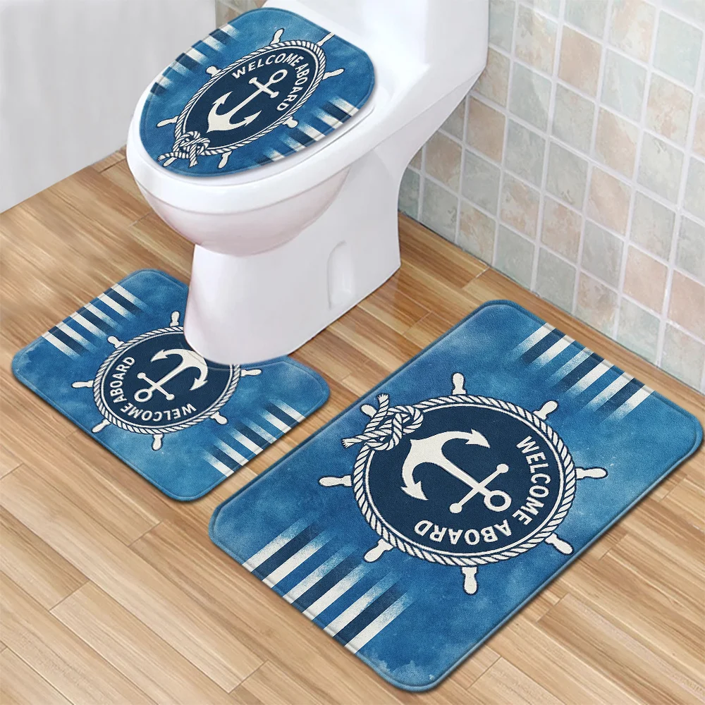 Decorative Nautical Welcome Bath Mat Doormat Ocean Anchor Coastal Beach Waterproof Absorbing Rug for Bathroom Entryway Decor
Decorative Nautical Welcome Bath Mat Doormat Ocean Anchor Coastal Beach Waterproof Absorbing Rug for Bathroom Entryway Decor
