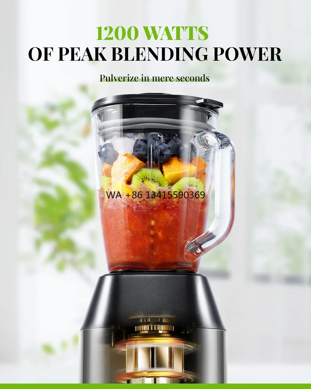 Personal Smoothie Blenders and Juicers 1200W Power Motor Stainless Steel 1500ml Glass Jar Juicer Blender
Personal Smoothie Blenders and Juicers 1200W Power Motor Stainless Steel 1500ml Glass Jar Juicer Blender