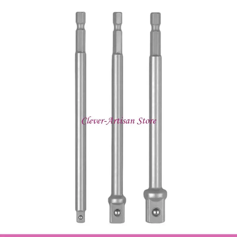 E06B 3Pieces Hexagonal Shank Square Drive Socket Adapter Extension Set In 1/4 3/8 1/2 Size For Professional Tool Impact Wrenches
E06B 3Pieces Hexagonal Shank Square Drive Socket Adapter Extension Set In 1/4 3/8 1/2 Size For Professional Tool Impact Wrenches