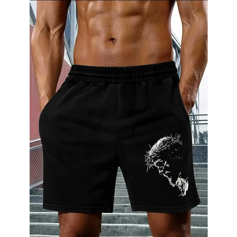 Classic Black Jesus Print Summer Trendy Clothing Men's Shorts Unisex Casual Sports Shorts
Classic Black Jesus Print Summer Trendy Clothing Men's Shorts Unisex Casual Sports Shorts