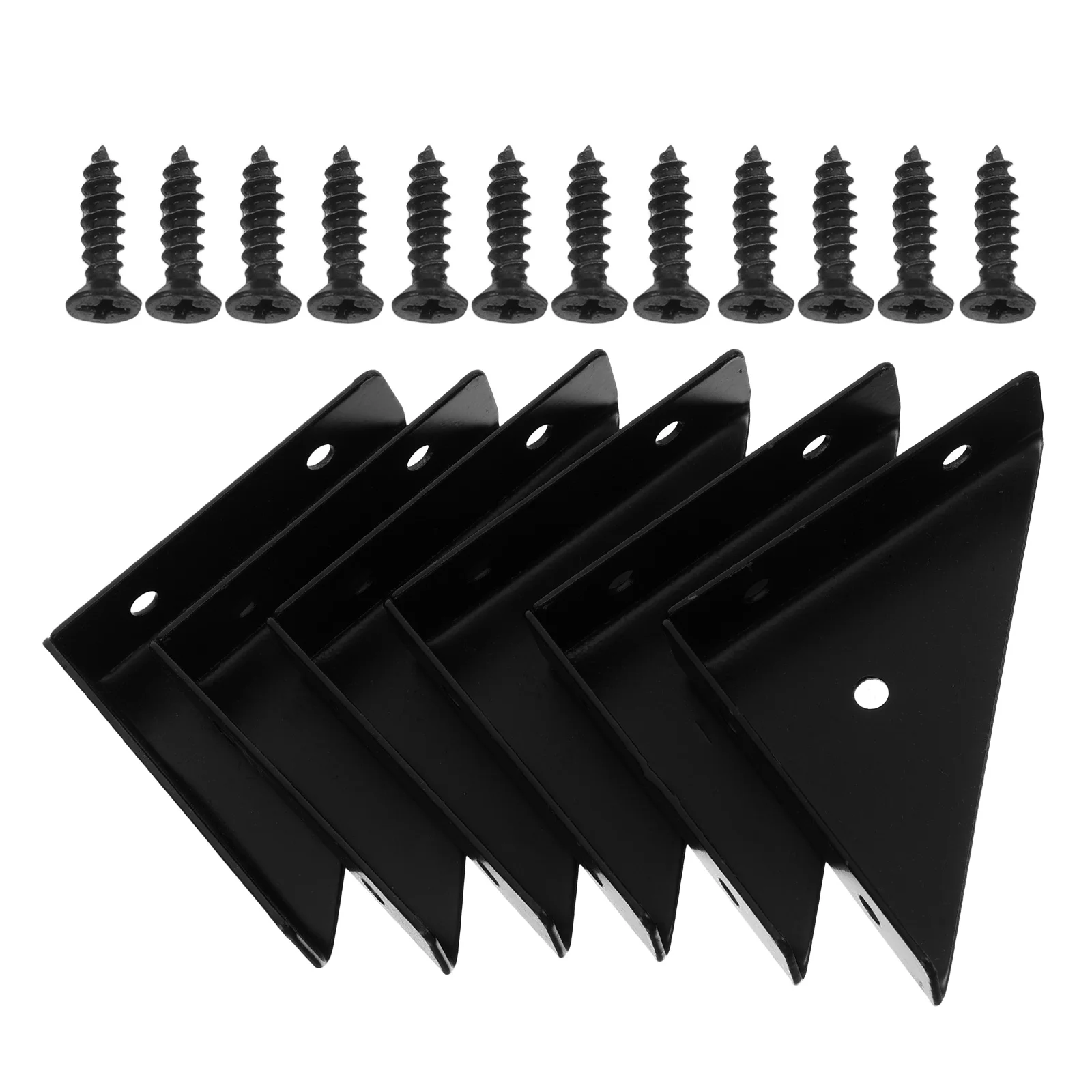 Cabinet Corner Iron Set Thickened Triangle Bracket Black 90 Degree Brackets Furniture Fasteners Triangular Support
Cabinet Corner Iron Set Thickened Triangle Bracket Black 90 Degree Brackets Furniture Fasteners Triangular Support