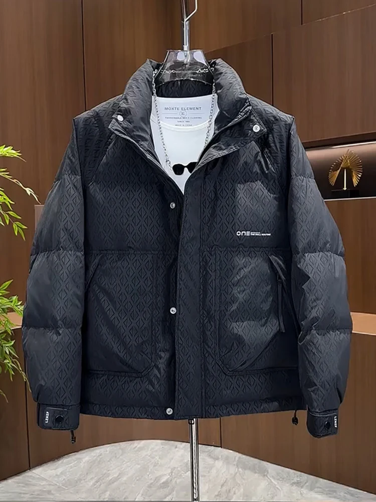 Мужская зимняя куртка с воротником-стойкой, без наполнителя, повседневная, универсальная, модная, из полиэфирного волокна, теплая, с длинными рукавами
Мужская зимняя куртка с воротником-стойкой, без наполнителя, повседневная, универсальная, модная, из полиэфирного волокна, теплая, с длинными рукавами