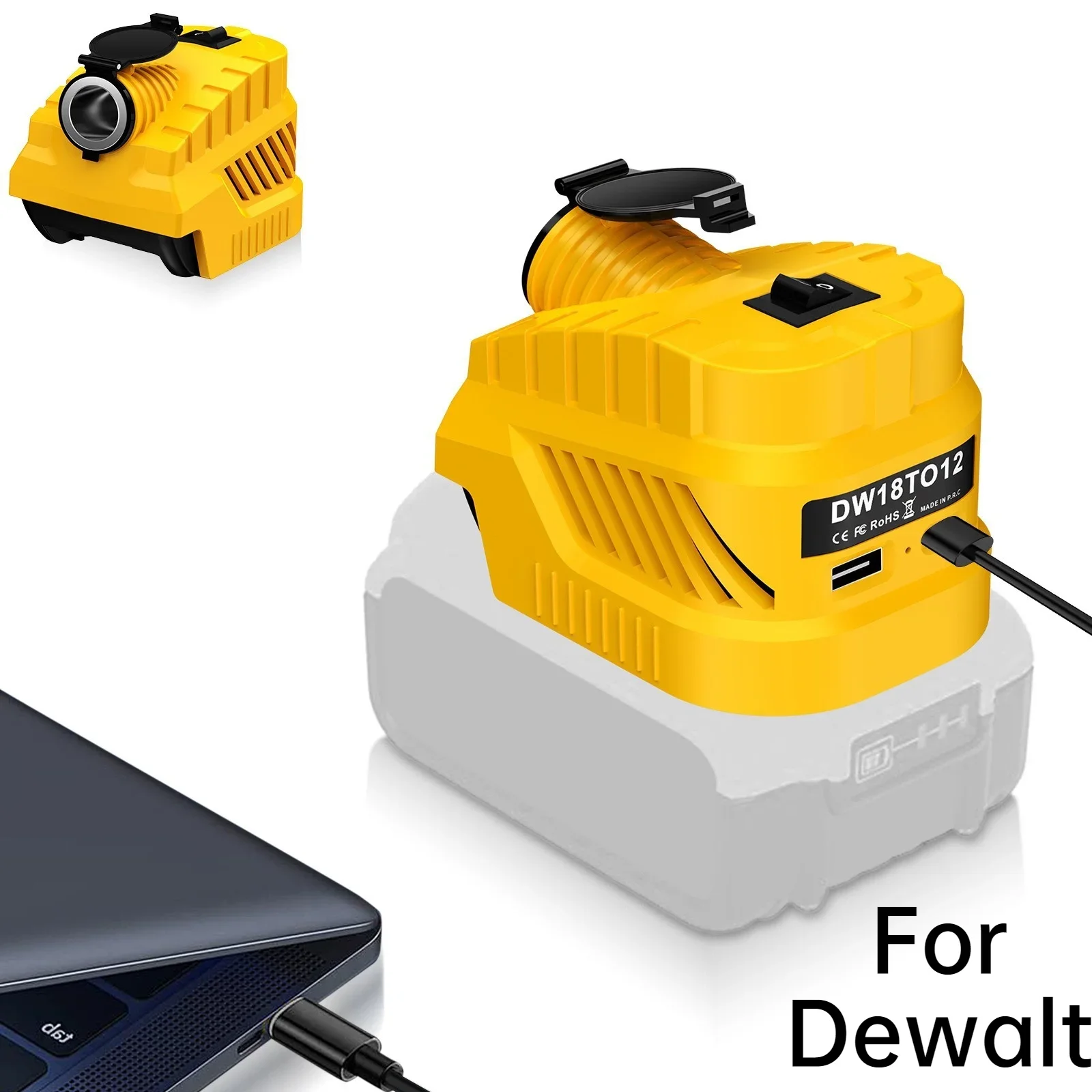 Car Cigarette Lighter Adapter For Dewalt 18V 20V Battery 10A Step Down Converter Voltage Regulator 5V-18V LED
Car Cigarette Lighter Adapter For Dewalt 18V 20V Battery 10A Step Down Converter Voltage Regulator 5V-18V LED