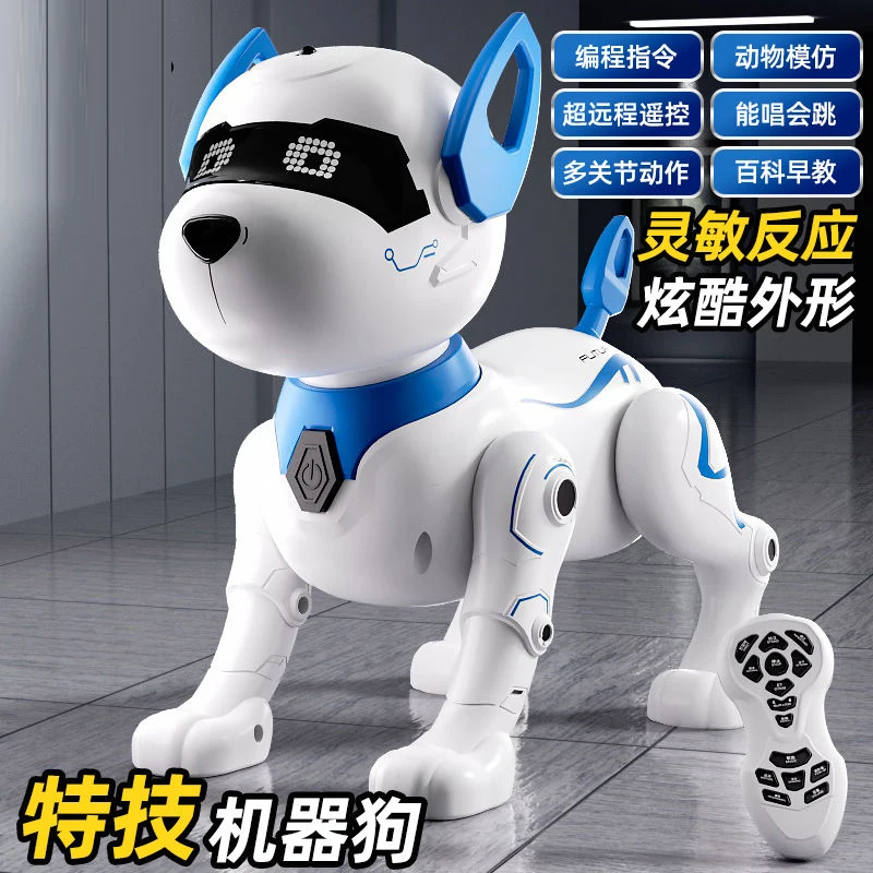 9901 Remote-Controlled Programmable Smart Dog RC Animal Touch Sensors Smart Dog Encyclopedia Lights Children's Toy
9901 Remote-Controlled Programmable Smart Dog RC Animal Touch Sensors Smart Dog Encyclopedia Lights Children's Toy