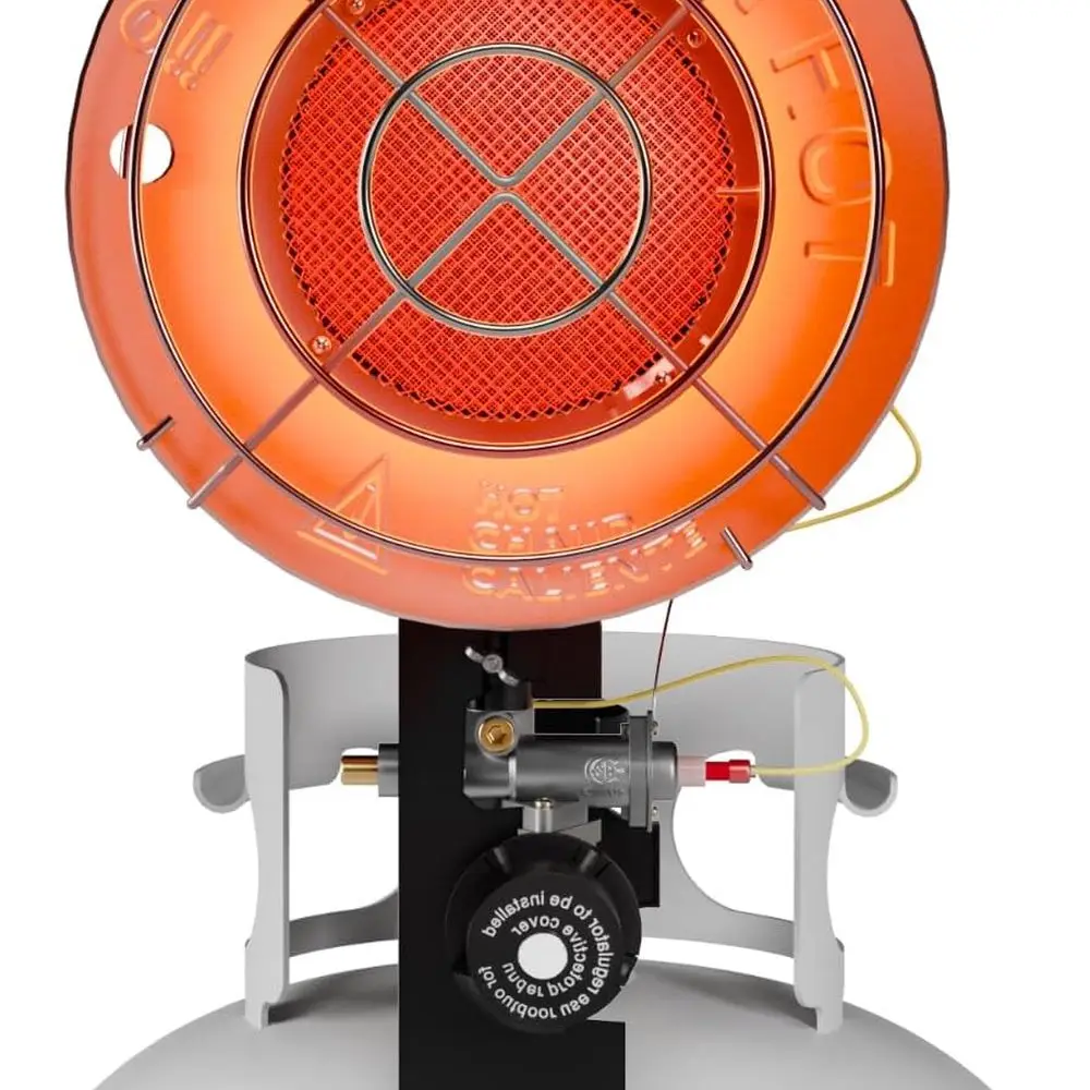 Portable Camping Propane Heater with Safety Valve and Tip-Over Protection
Portable Camping Propane Heater with Safety Valve and Tip-Over Protection