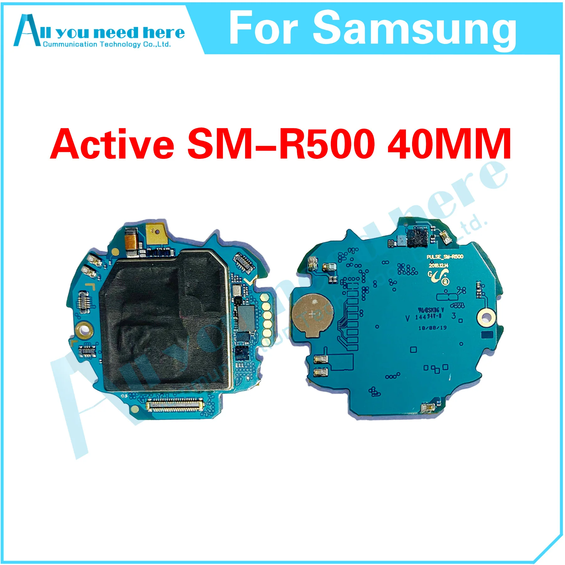 Для Samsung Galaxy Watch Active SM-R500 R500 40 мм Материнская плата запасные части для замены
Для Samsung Galaxy Watch Active SM-R500 R500 40 мм Материнская плата запасные части для замены