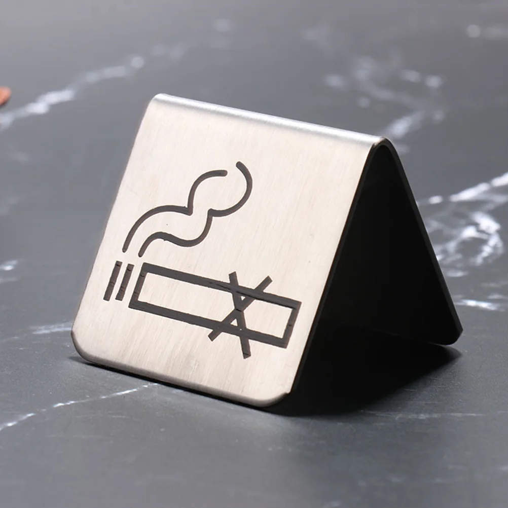 2Pcs No Smoking Signs Stainless Steel Desk Table Restaurant Home Silver Non Smoking Sign Easy Clean Acid Resistant
2Pcs No Smoking Signs Stainless Steel Desk Table Restaurant Home Silver Non Smoking Sign Easy Clean Acid Resistant