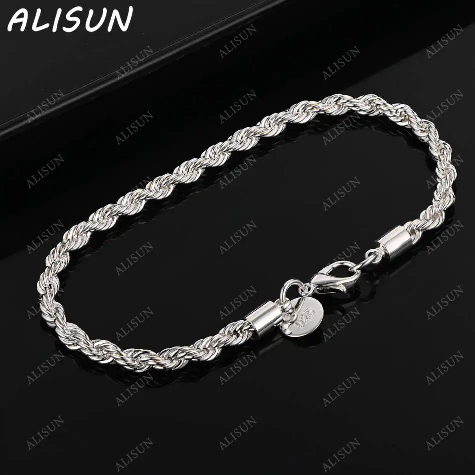 ALISUN 925 Sterling Silver Bracelets For Women Charm Trend Birthday Gifts Fashion Party Fine Jewelry
ALISUN 925 Sterling Silver Bracelets For Women Charm Trend Birthday Gifts Fashion Party Fine Jewelry