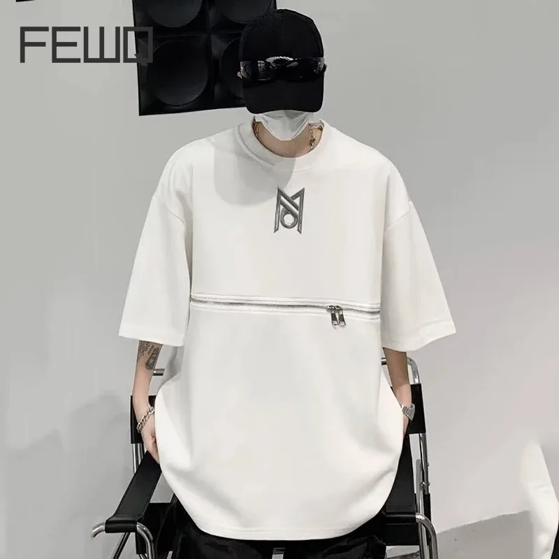 Футболка FEWQ мужская с коротким рукавом, нишевой дизайн, металлическая пряжка, в американском стиле, повседневный топ на молнии с круглым вырезом, 24X9119, лето 2024
Футболка FEWQ мужская с коротким рукавом, нишевой дизайн, металлическая пряжка, в американском стиле, повседневный топ на молнии с круглым вырезом, 24X9119, лето 2024