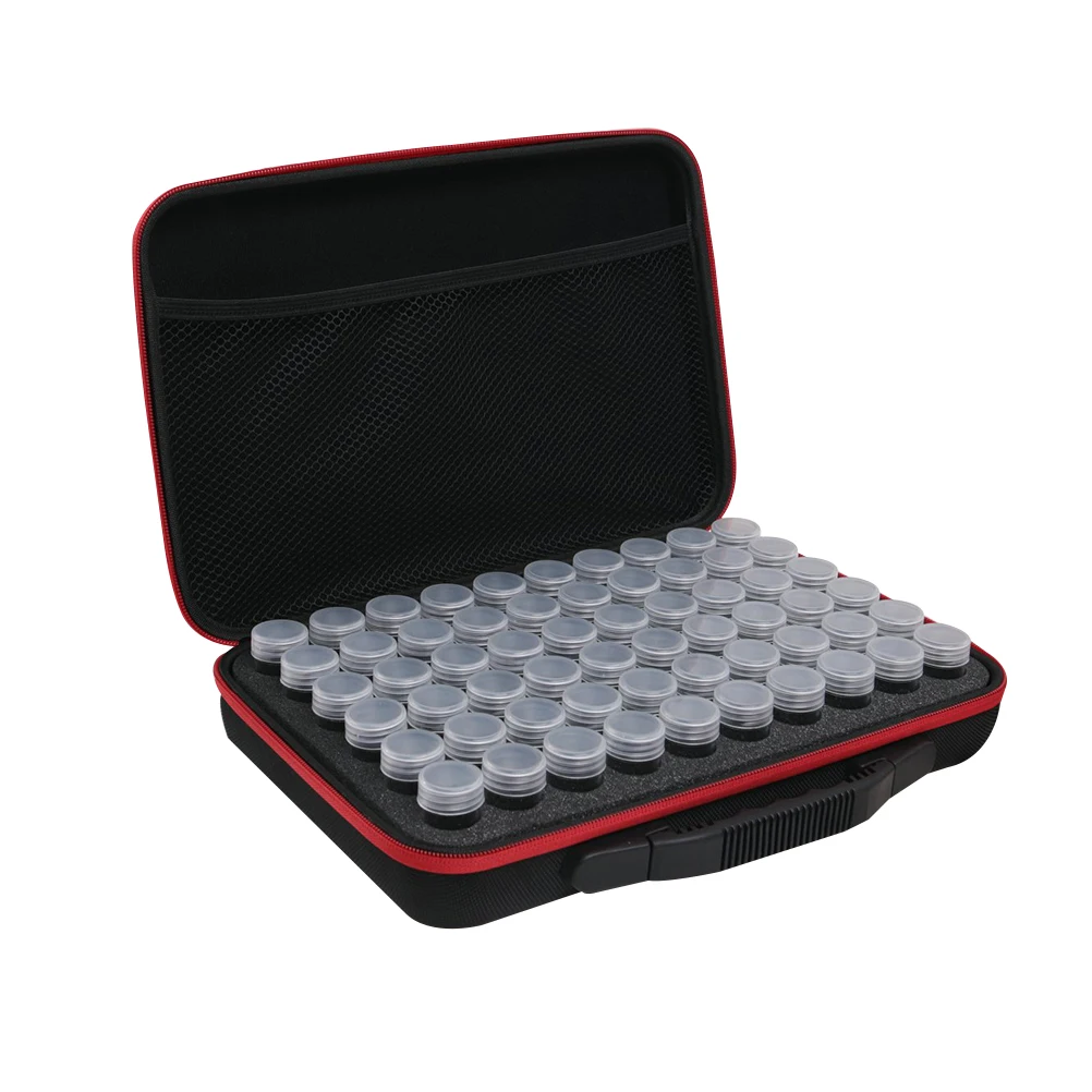 60 Bottles Beads Painting Box Embroidery Line Bottle Organizer Tote Bag Display Case Red Eva Durable Practical Anti Shock Wear
60 Bottles Beads Painting Box Embroidery Line Bottle Organizer Tote Bag Display Case Red Eva Durable Practical Anti Shock Wear