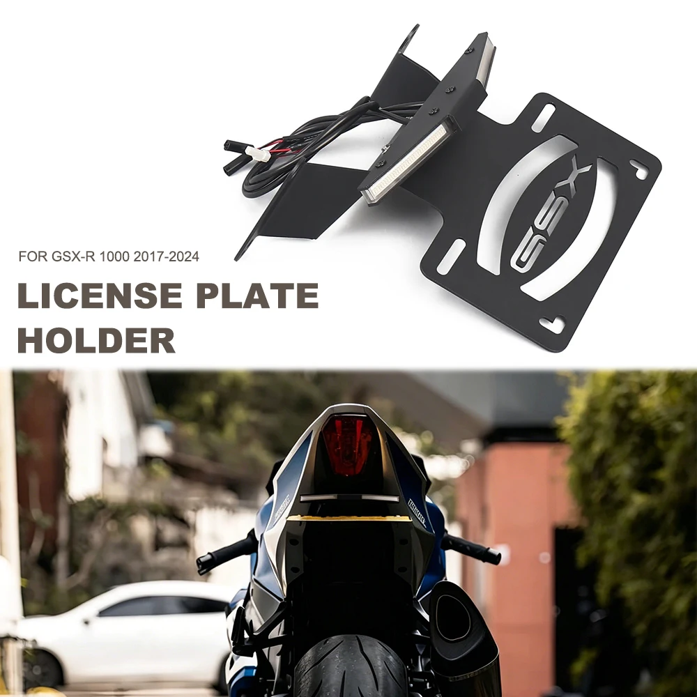 Motorcycle Rear Short Tail License Plate Bracket Holder Integrated LED Light For Suzuki GSX-R1000 GSXR1000 GSX R 1000 2017-2024
Motorcycle Rear Short Tail License Plate Bracket Holder Integrated LED Light For Suzuki GSX-R1000 GSXR1000 GSX R 1000 2017-2024