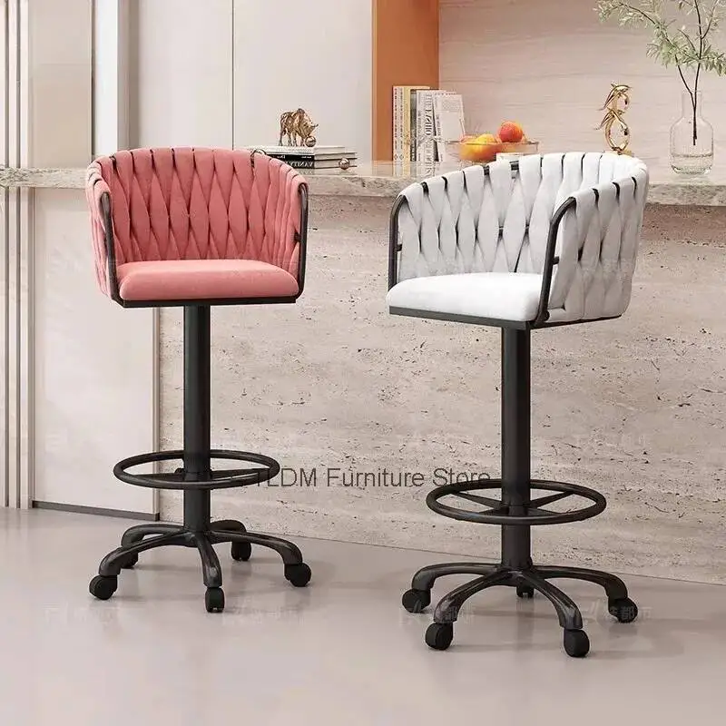 NordicNordic Light Luxury Bar Chairs Can Be Rotated And Lifted With Wheeled Backrest Household High ChairsFurniture
NordicNordic Light Luxury Bar Chairs Can Be Rotated And Lifted With Wheeled Backrest Household High ChairsFurniture